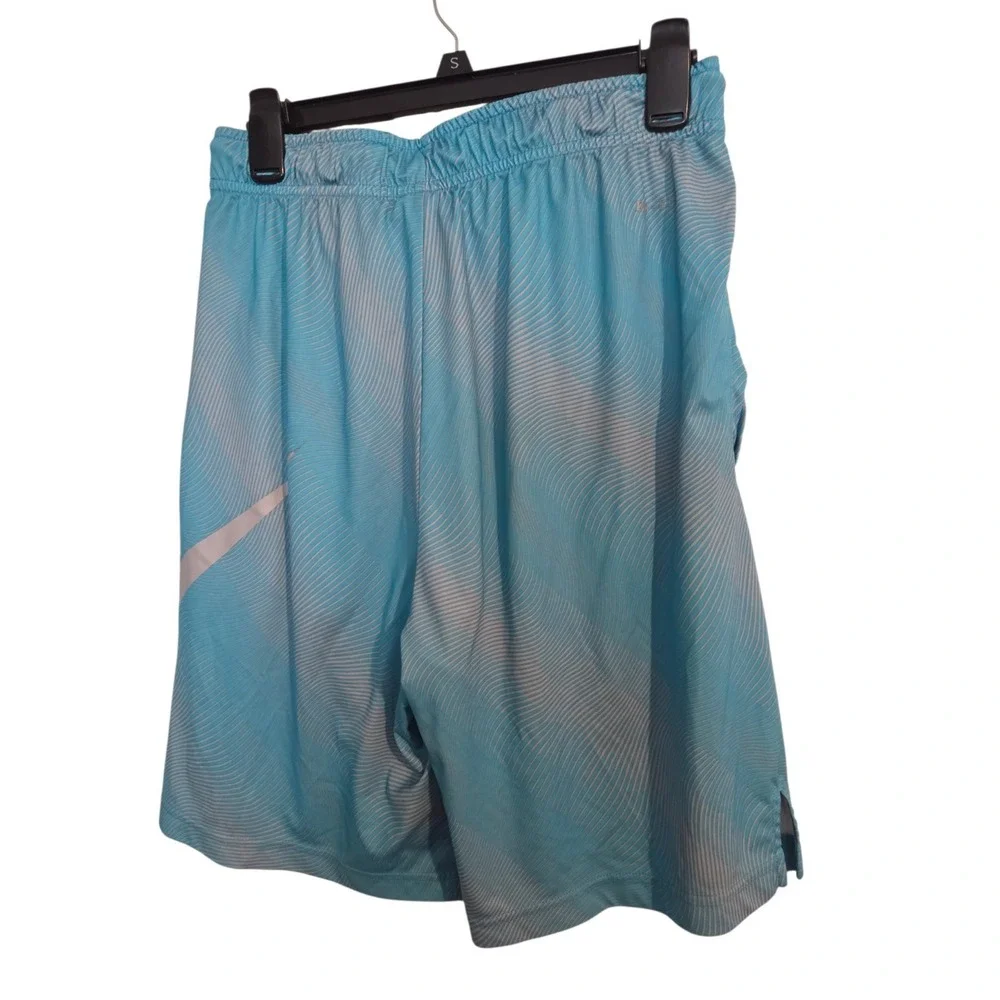 Nike Men's Athletic Shorts Navy Size Medium Dri-FIT Mesh Pockets Casual Comfort‎